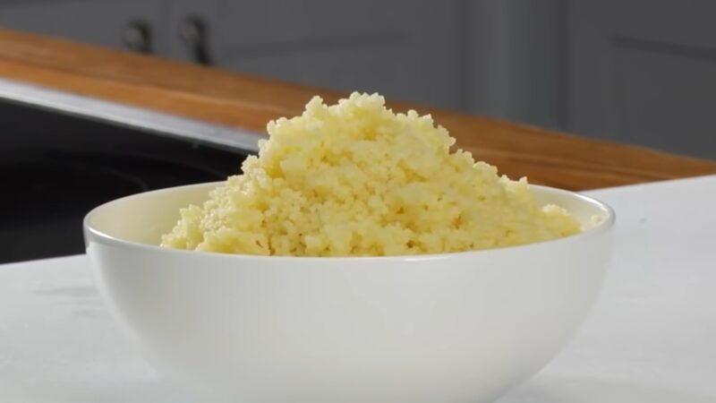 Couscous made of tiny wheat granules