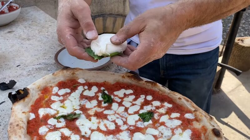 making pizza with Burrata - when to add the cheese